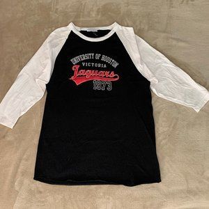 University of Houston Victoria (Texas) Jaguars 3/4 Sleeve Shirt - Large